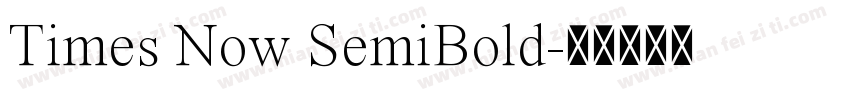 Times Now SemiBold字体转换